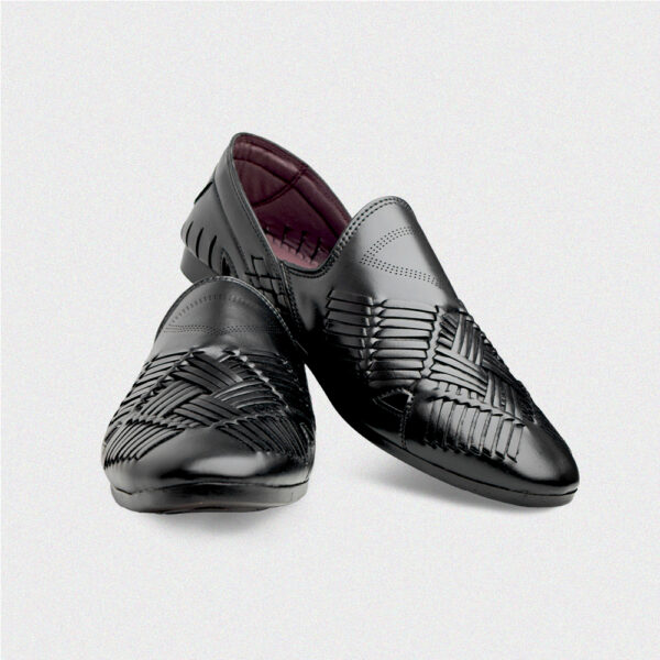 Artisan Textured Slip-Ons Mojari